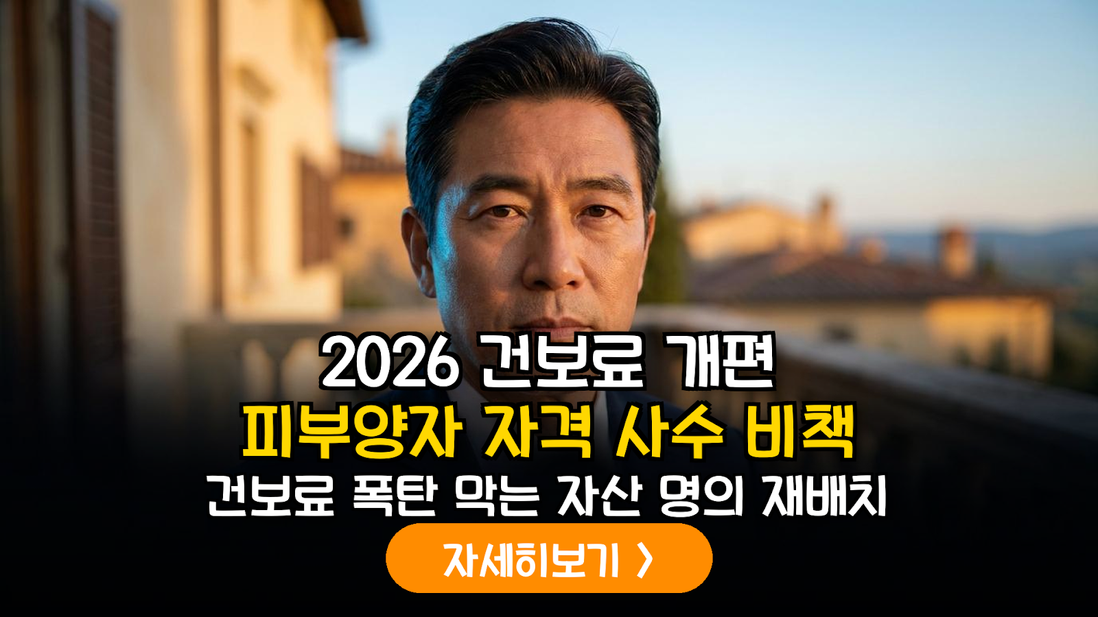 2026년 하반기 건강보험료 부과체계 3단계 개편 대비 피부양자 자격 유지 전략 보고서