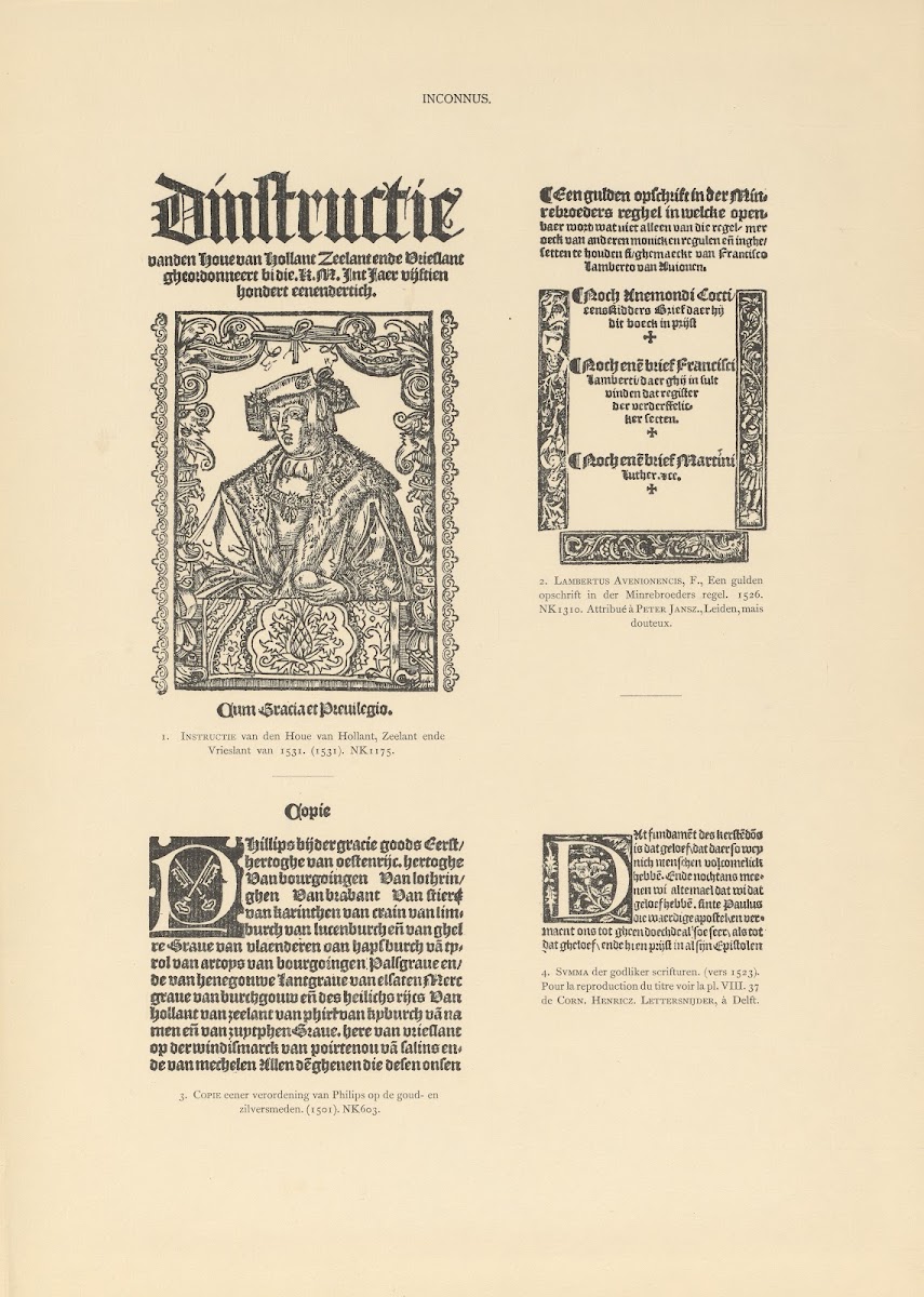 Lart typographique dans les Pays Bas pendant les annees 1500 a 1540 Pl140 1926