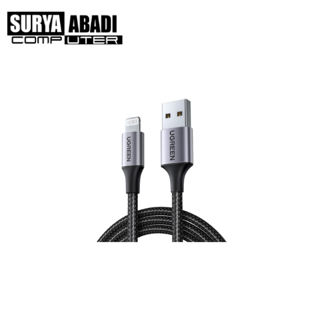 KABEL UGREEN USB TO LIGHTNING NYLON 2M