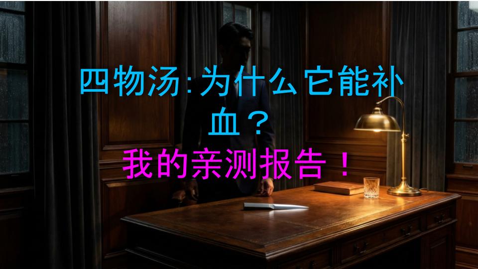 四物汤：为什么它能补血？我的亲测报告！