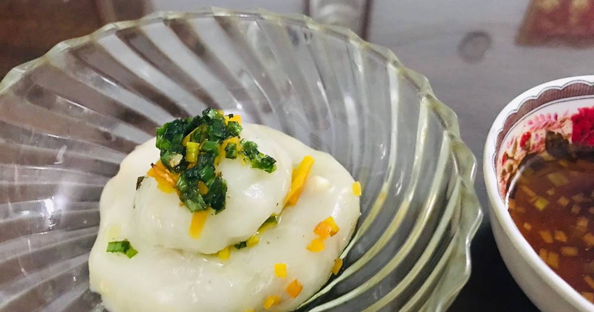 Ăn dặm: bánh ít trần nhân tôm thịt