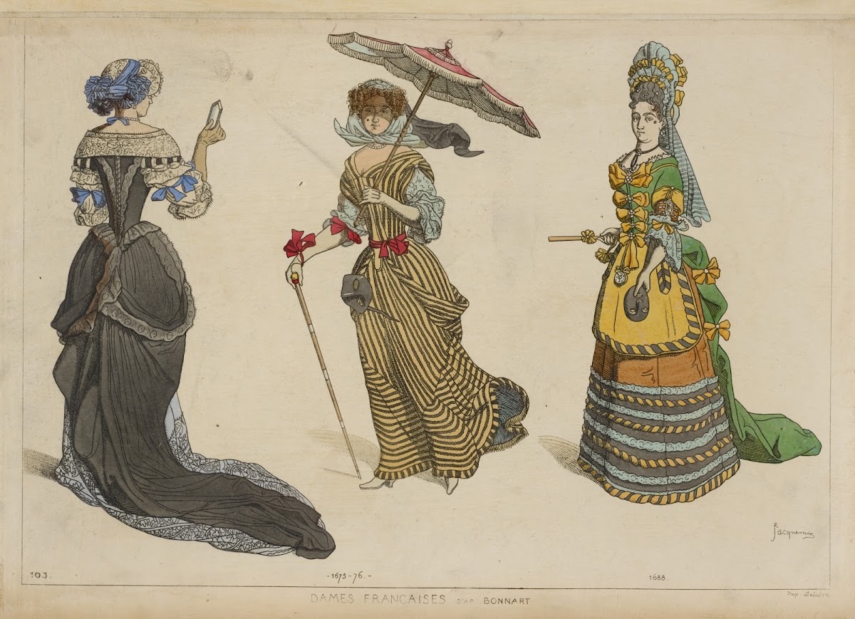 Dames Francaises daprès Bonnart1675 76 1688 1869