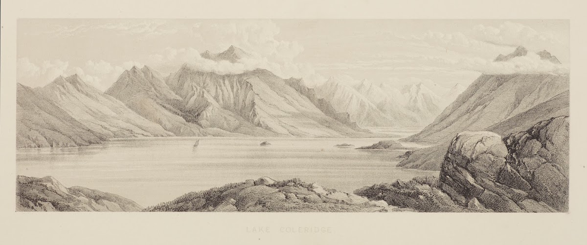 New Zealand Graphic and Descriptive Plate IV Lake Coleridge 1877