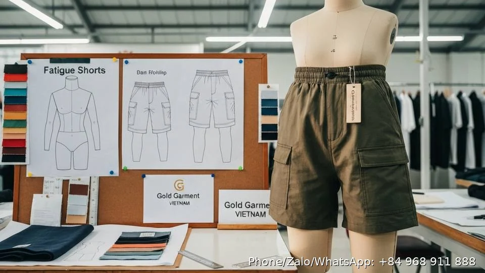 Fatigue Shorts - Gold Garment Vietnam