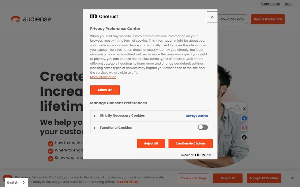 Captura de Audiense Connect (formerly SocialBro)