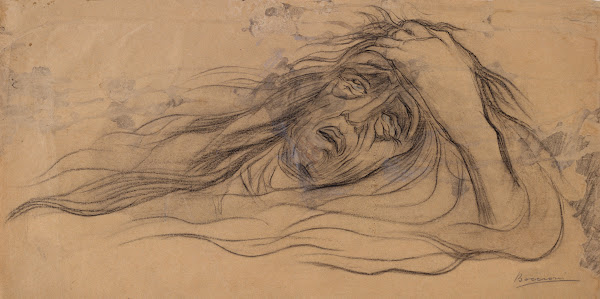 Study for The Dream  Paolo and Francesca 1910