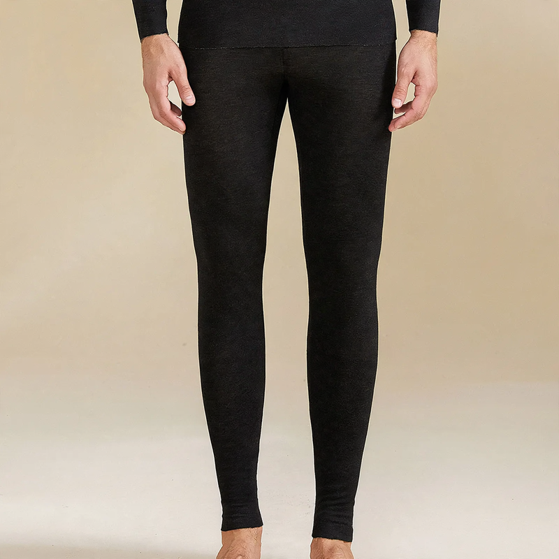 Thermal underwear set, lined, round neck