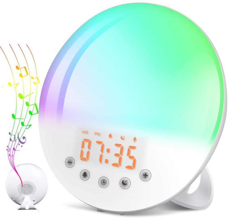 LED-Wecklicht mit FM-Radio und Farbwechsel