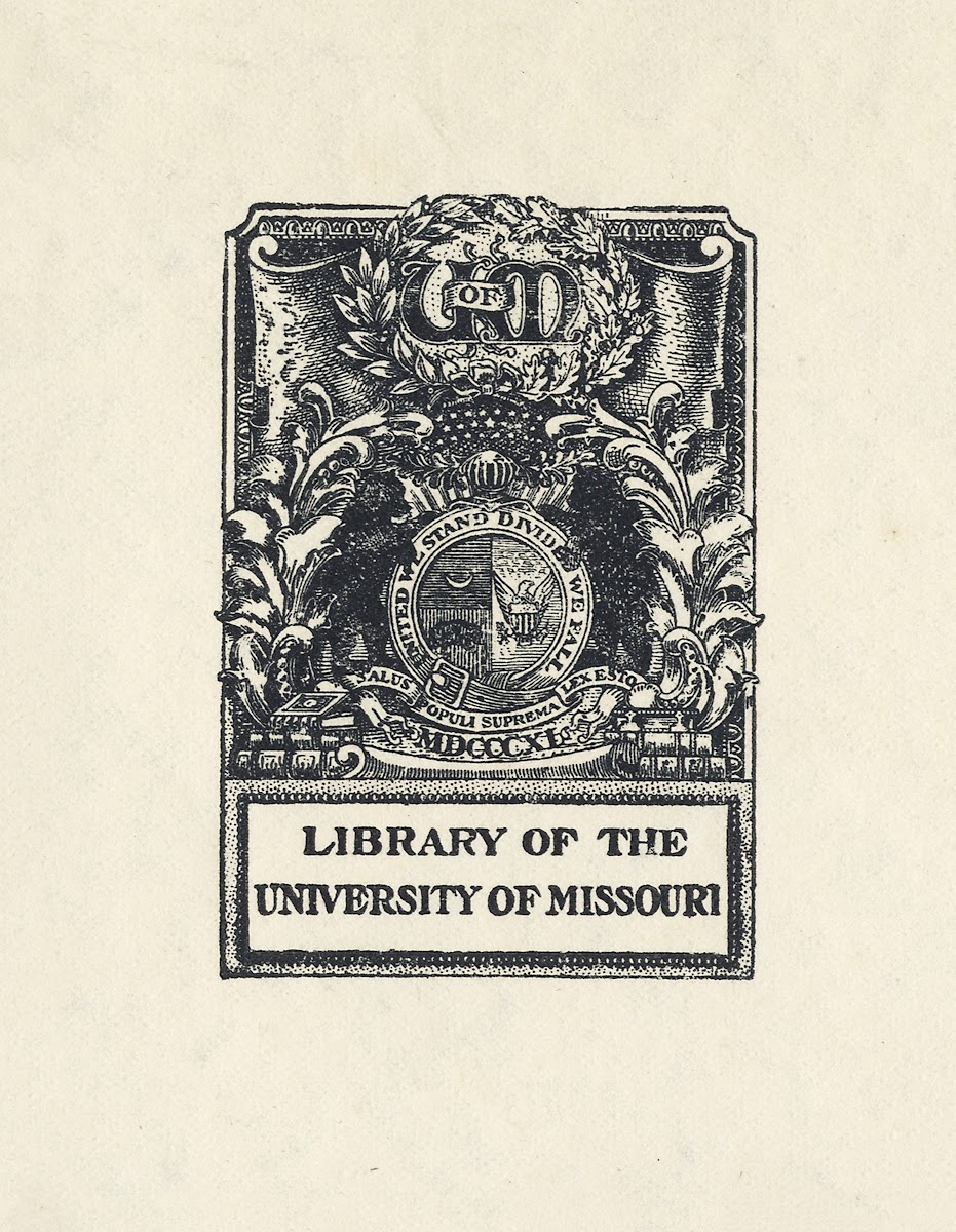 Library Of The University Of Missouri 1899