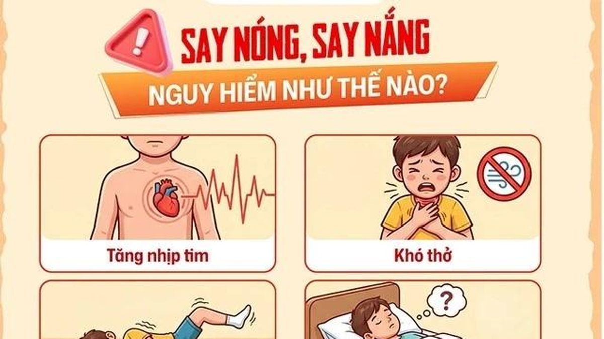 Cảnh báo say nắng, say nóng nguy kịch ở trẻ em - Báo Tri thức &amp; Cuộc sống