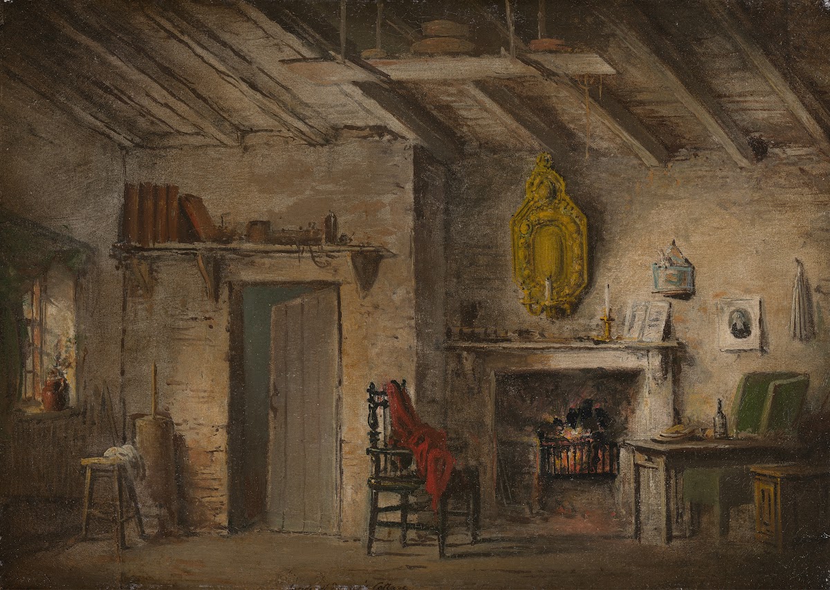 Stage Design for Heart of Midlothian Deans Cottage ca 1819