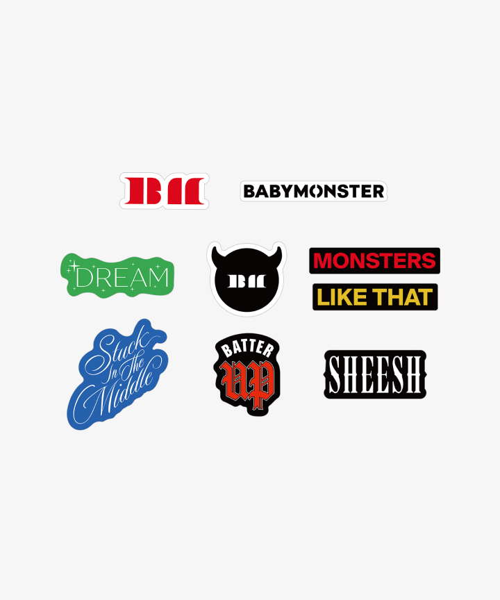 [SEEYOUTHERE] BABYMONSTER LOGO STICKER PACK