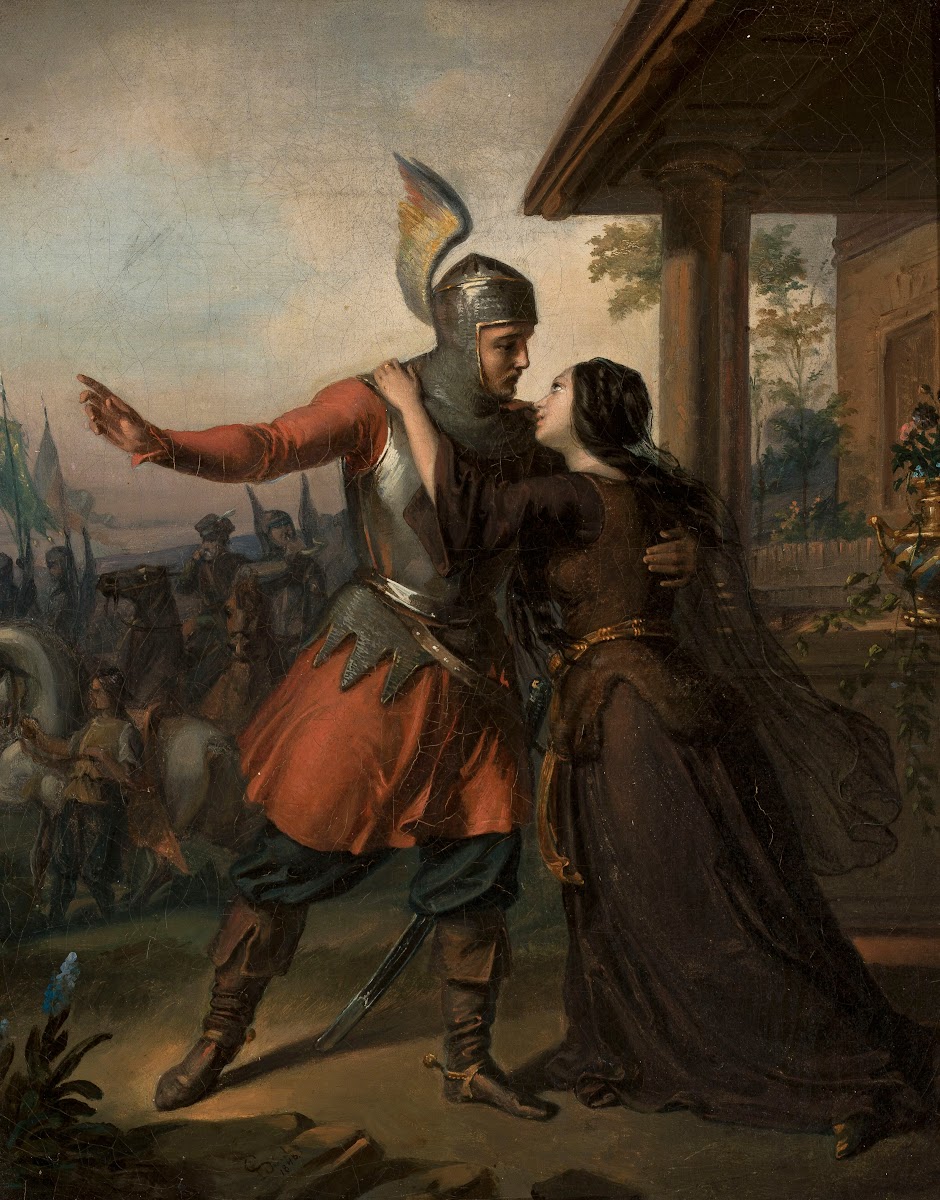 Wacławs farewell to Maria 1848