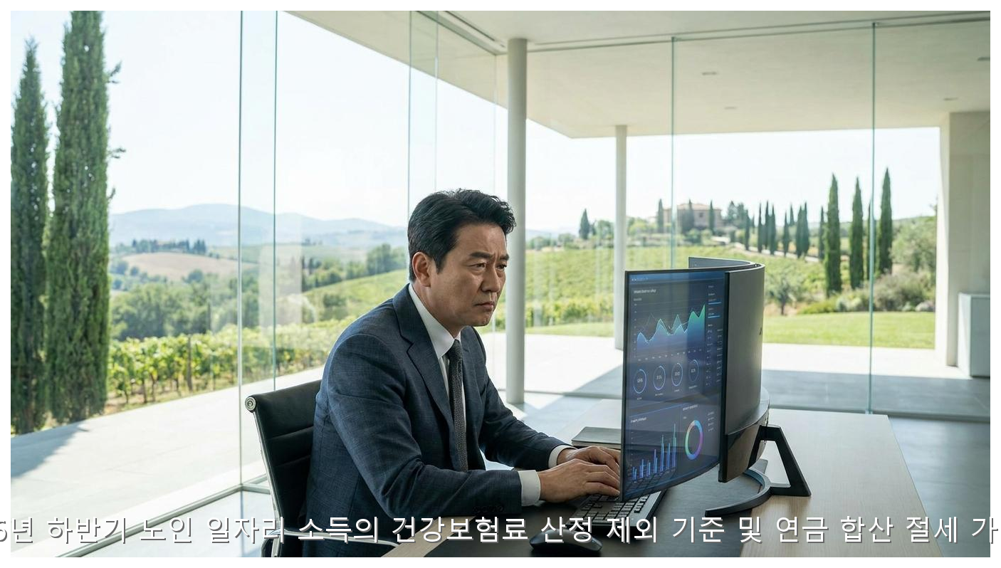 2026년 하반기 노인 일자리 소득의 건강보험료 산정 제외 기준 및 연금 합산 절세 가이드 핵심 안내 및 분석 인포그래픽 (5)