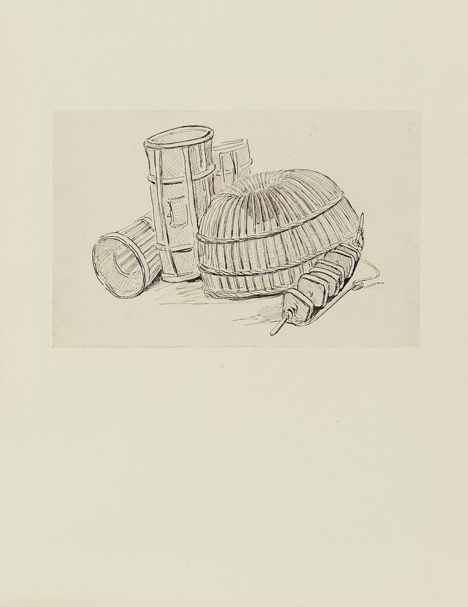 Nasses et floteurs  dessin non utilisé 1920 1921