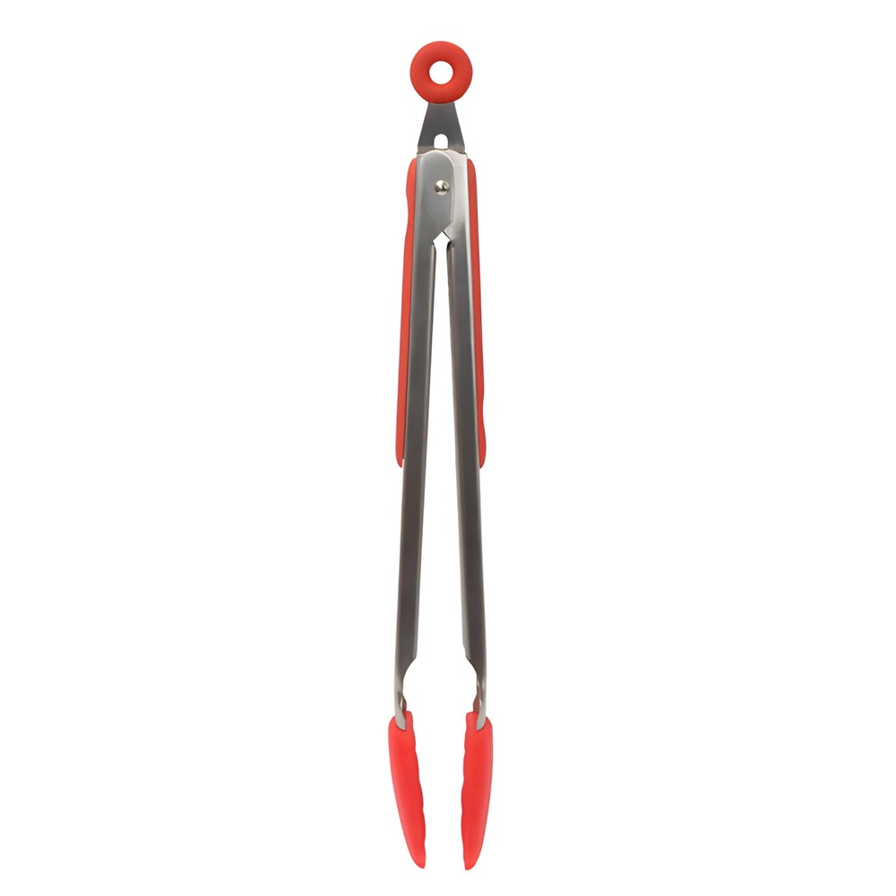 Pinzas de cocina de acero inoxidable Ilko™ 34 cm color rojo