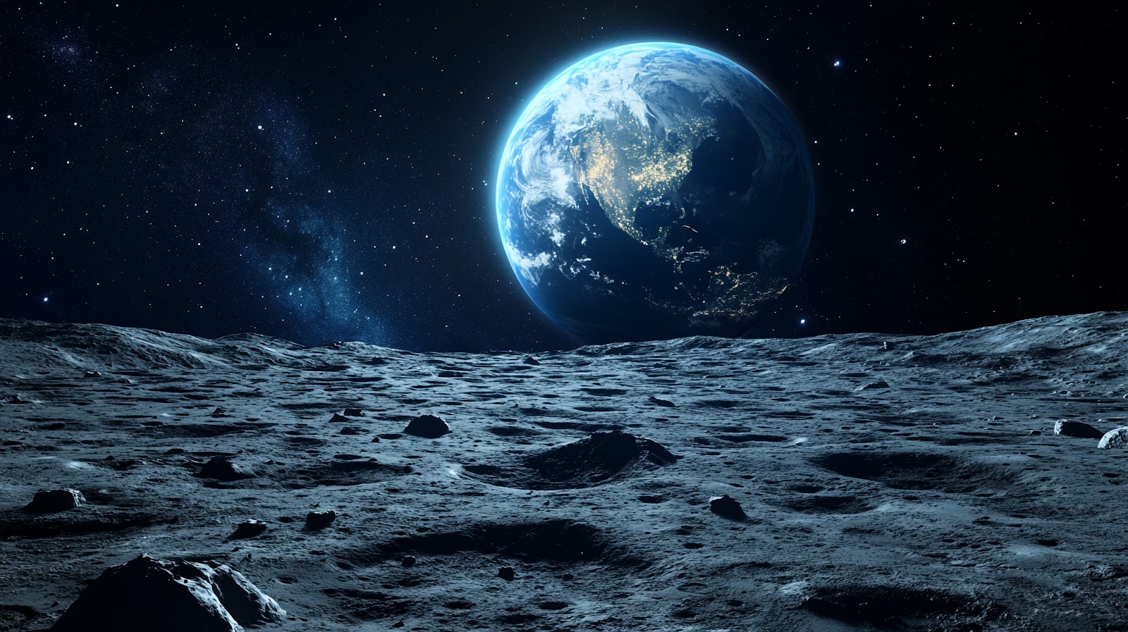 Earth From Moon Wallpaper