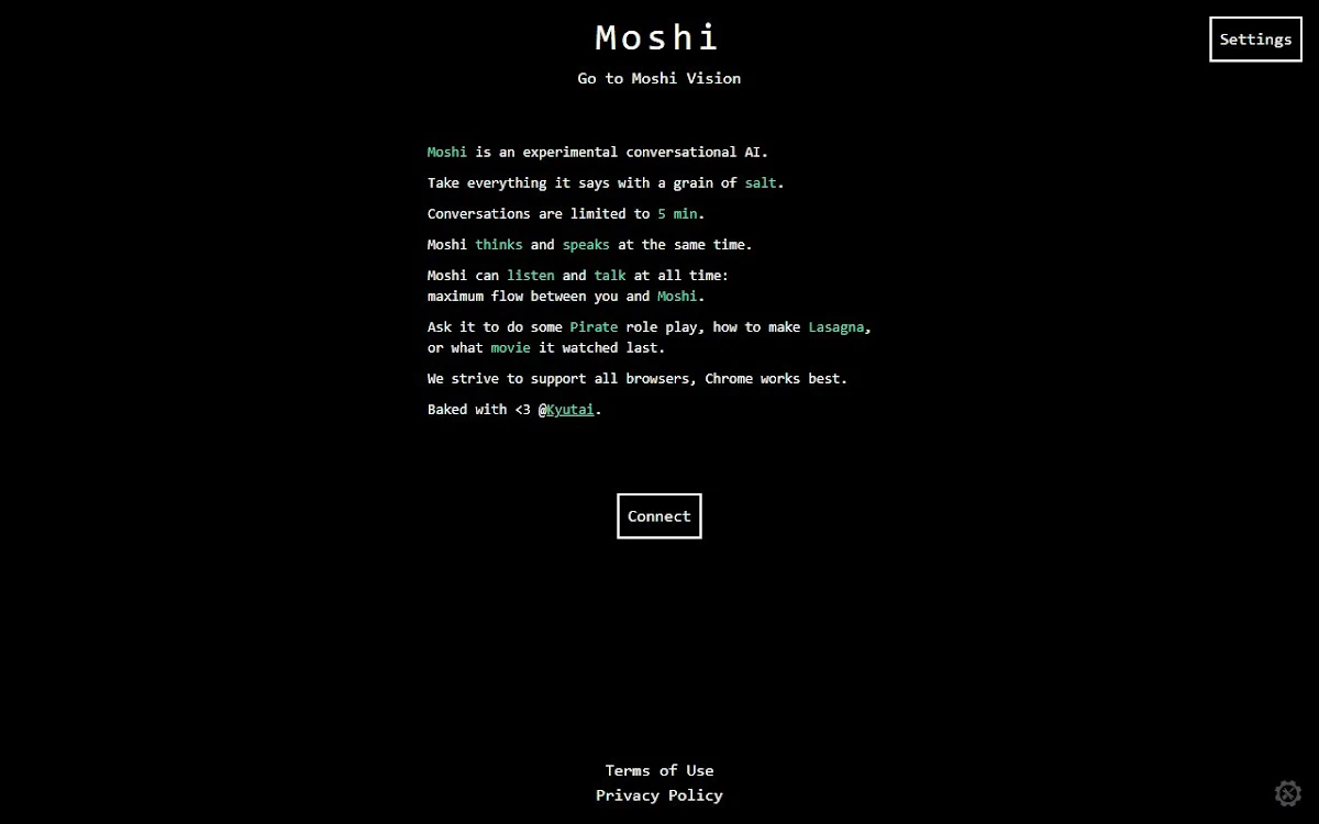 Captura de moshi.chat