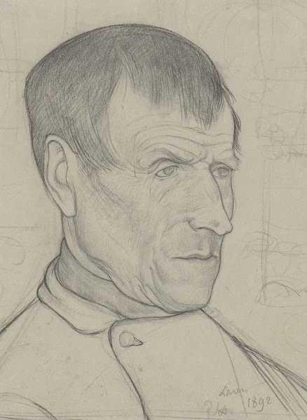 Kop van een man uit Laren 1892