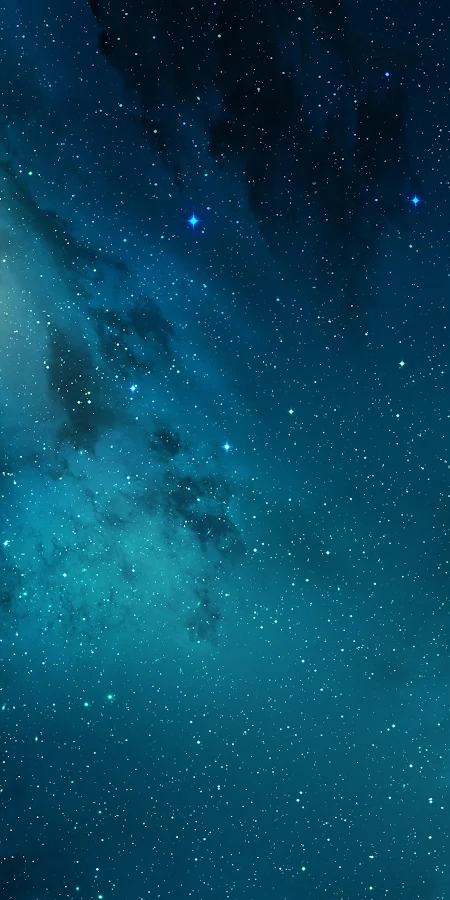 Deep Blue Starry Nebula Sky Full HD iPhone Phone Wallpaper