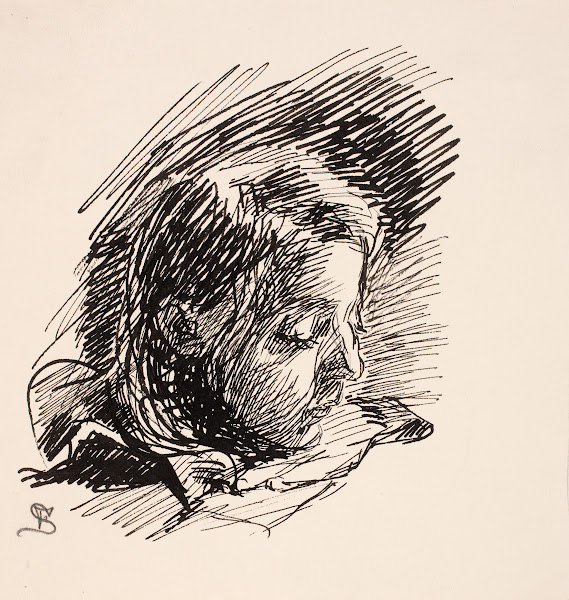Hoved af kunstnerens datter Clara Nolle 1908   1909