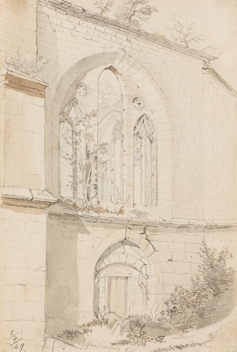 Klosterruine Gnadenberg Oberpfalz 1849