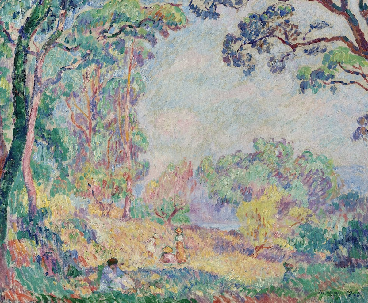 Jeunes Femmes Et Fillettes Dans Un Paysage 1906