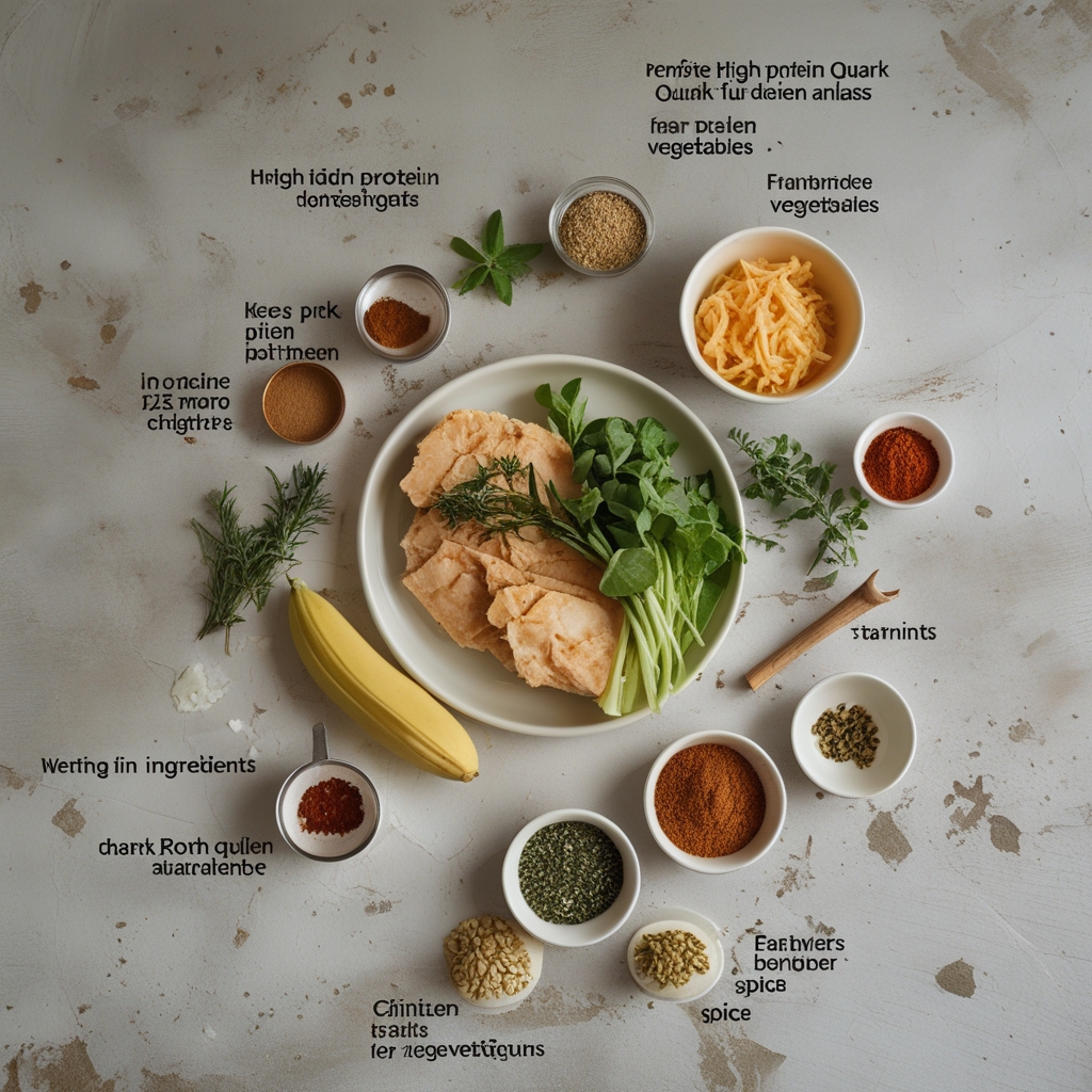 Ingredients for Perfekte High Protein Quark Taler Für Jeden Anlass – Easy Homemade Protein Snacks