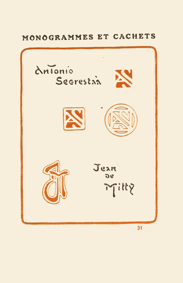 Le second livre des monogrammes marques cachets et es libris Pl29 1908