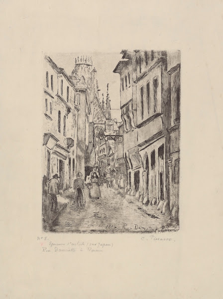 Rue Damiette à Rouen 1884