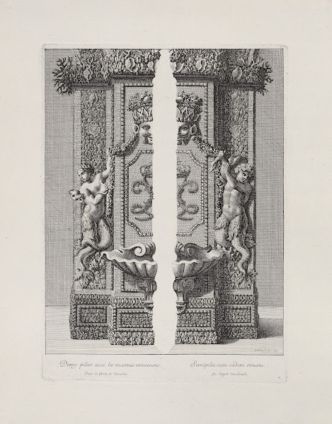 Demy pilier avec les mesmes ornamens Half pillar with the same ornaments 1673