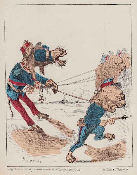 Les lions retenus par lâne