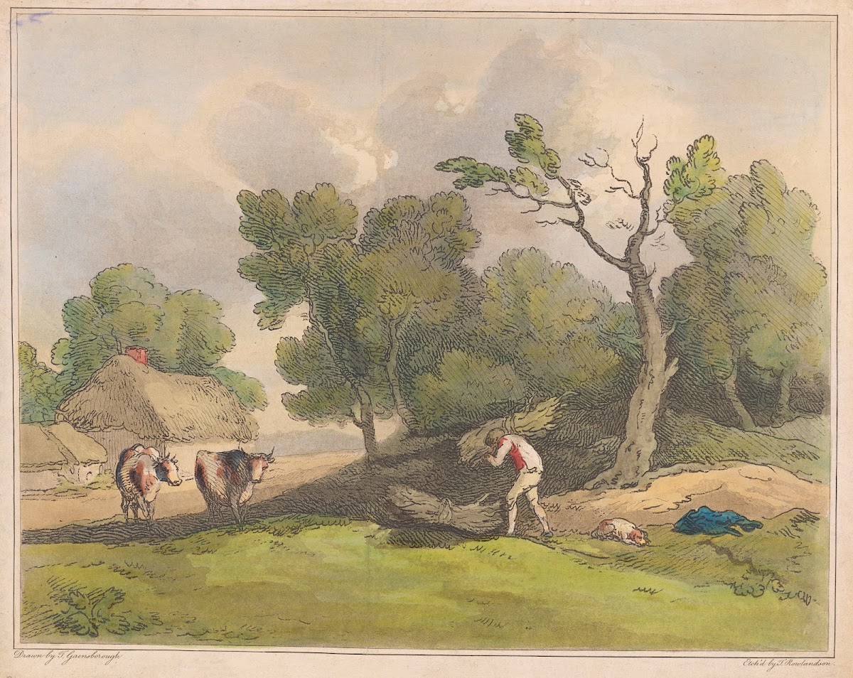 Woodgatherer in a landscape 1789
