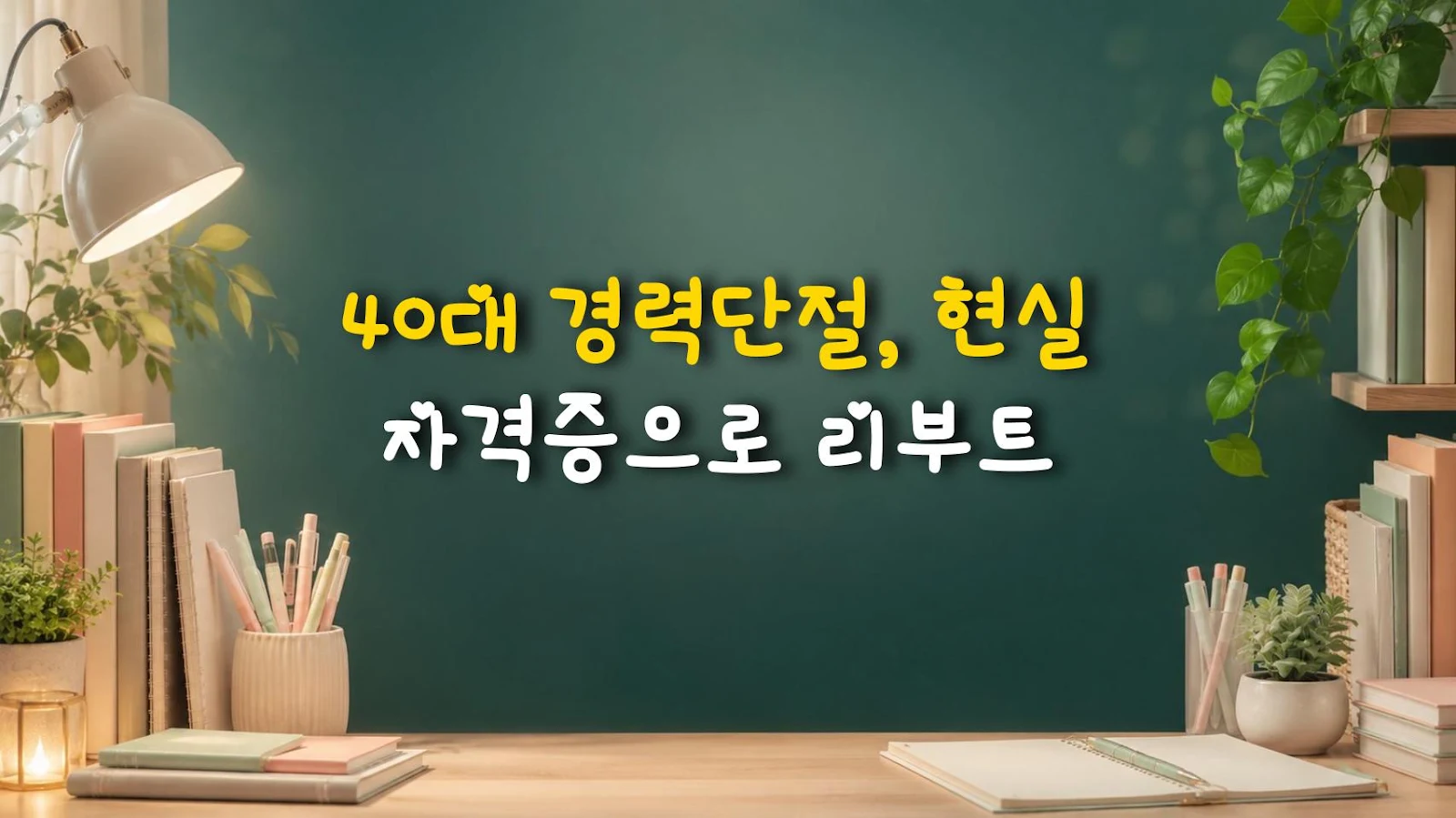40대 경력단절, 현실 자격증으로 리부트