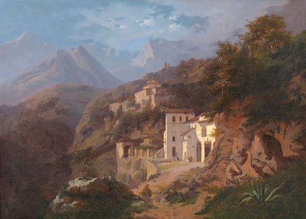 The Capuchin Monastery at La Cava Salerno 1838