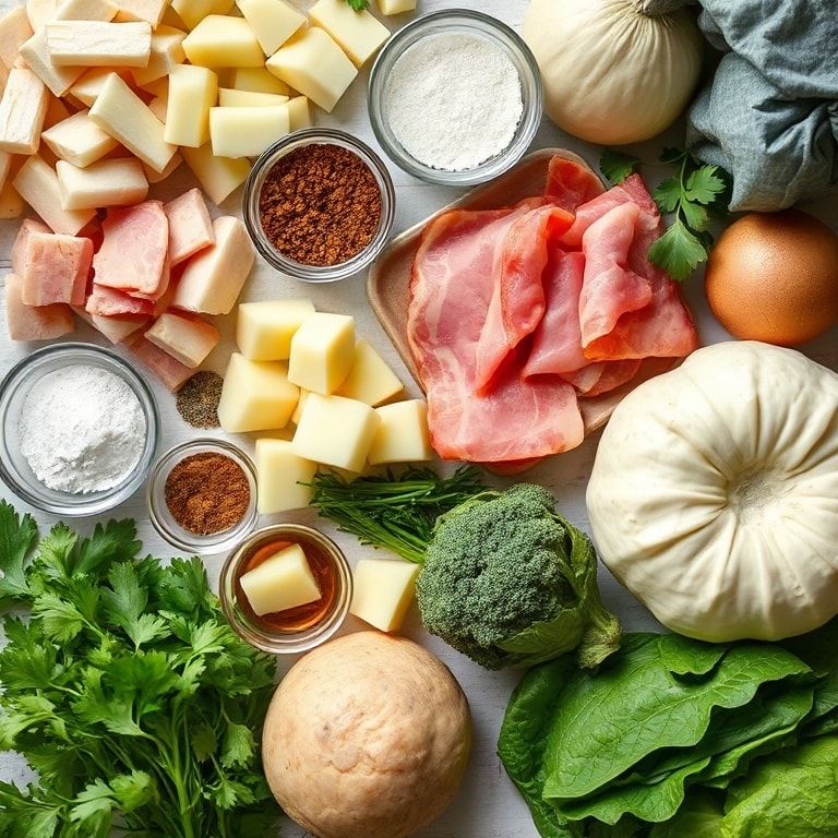 Ingredients for Irish Bacon, Cabbage & Potato Soup (Hearty & Cozy) – Easy One-Pot Comfort in 40 Min