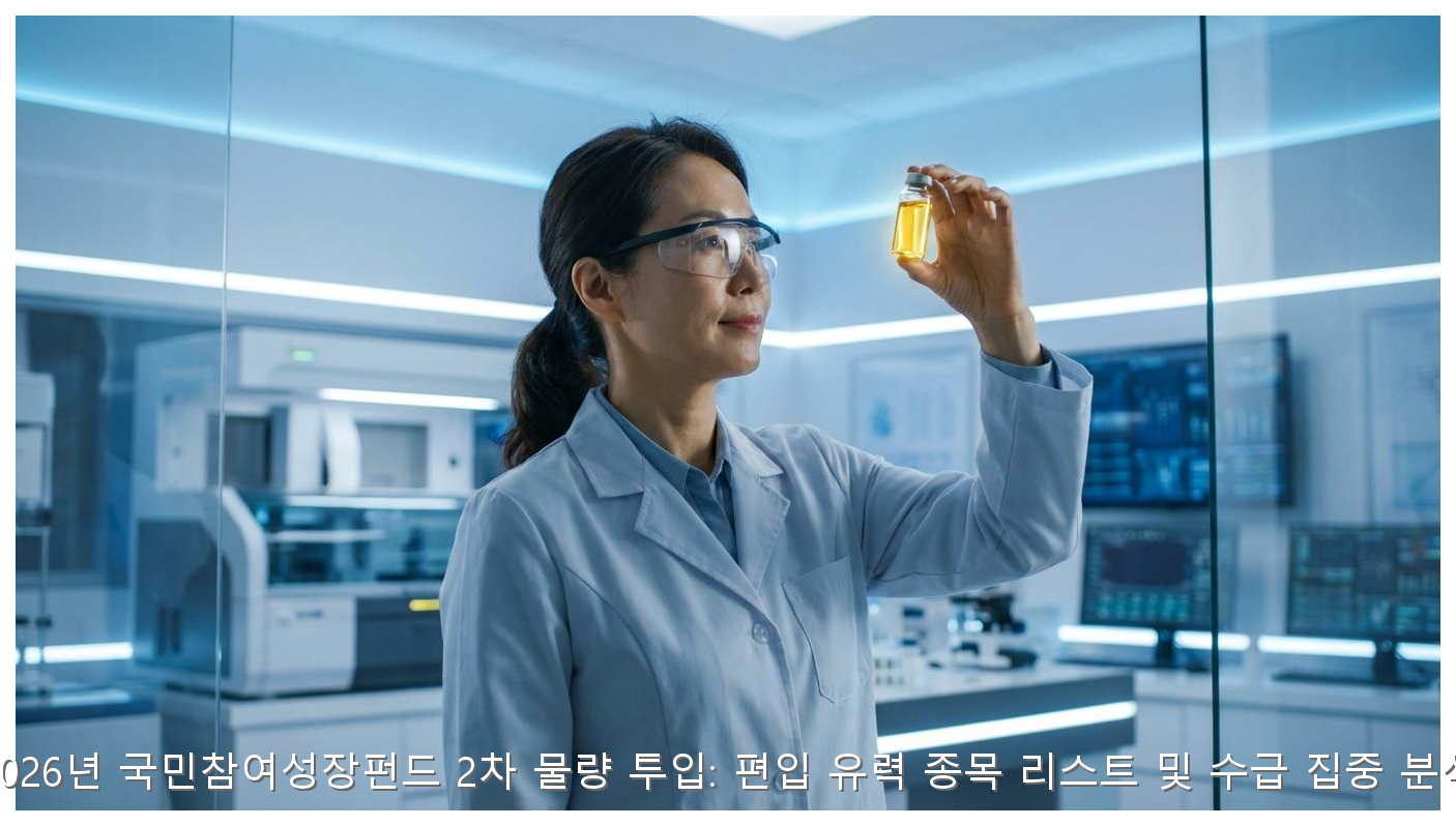 2026년 국민참여성장펀드 2차 물량 투입: 편입 유력 종목 리스트 및 수급 집중 분석 핵심 안내 및 분석 인포그래픽 (5)