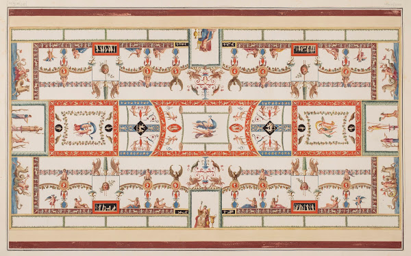Vestigia delle Terme di Tito Vault ornamentation in room 15 1776