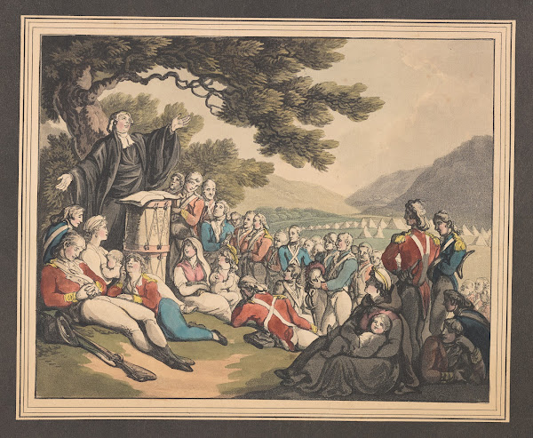 Soldiers Attending Divine Service 1798