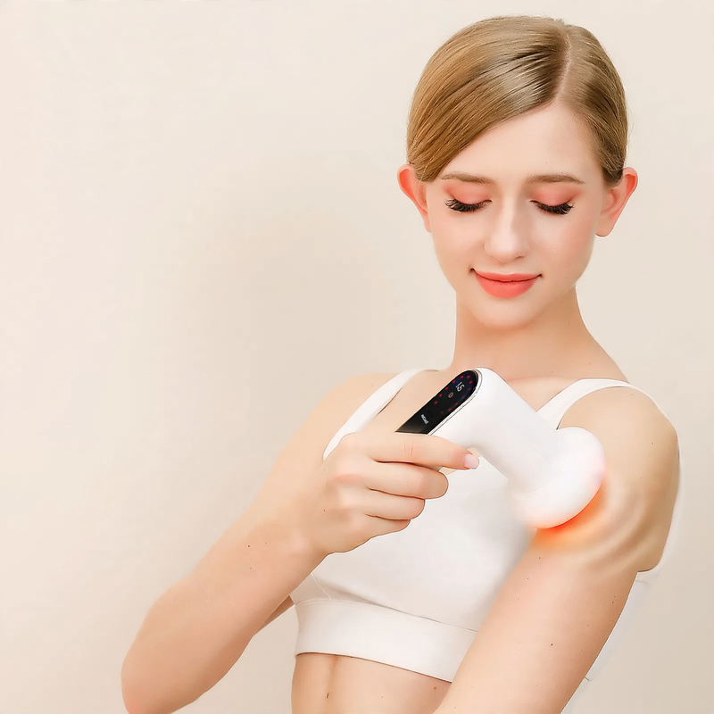 Portable electric massager with vibration