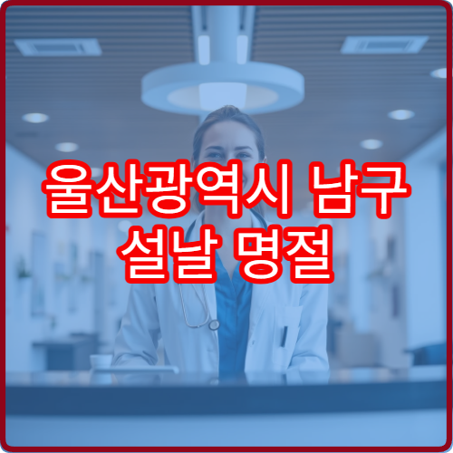 울산광역시 남구 설날 명절 정형외과 연휴 진료 병원 허리통증·관절염 치료