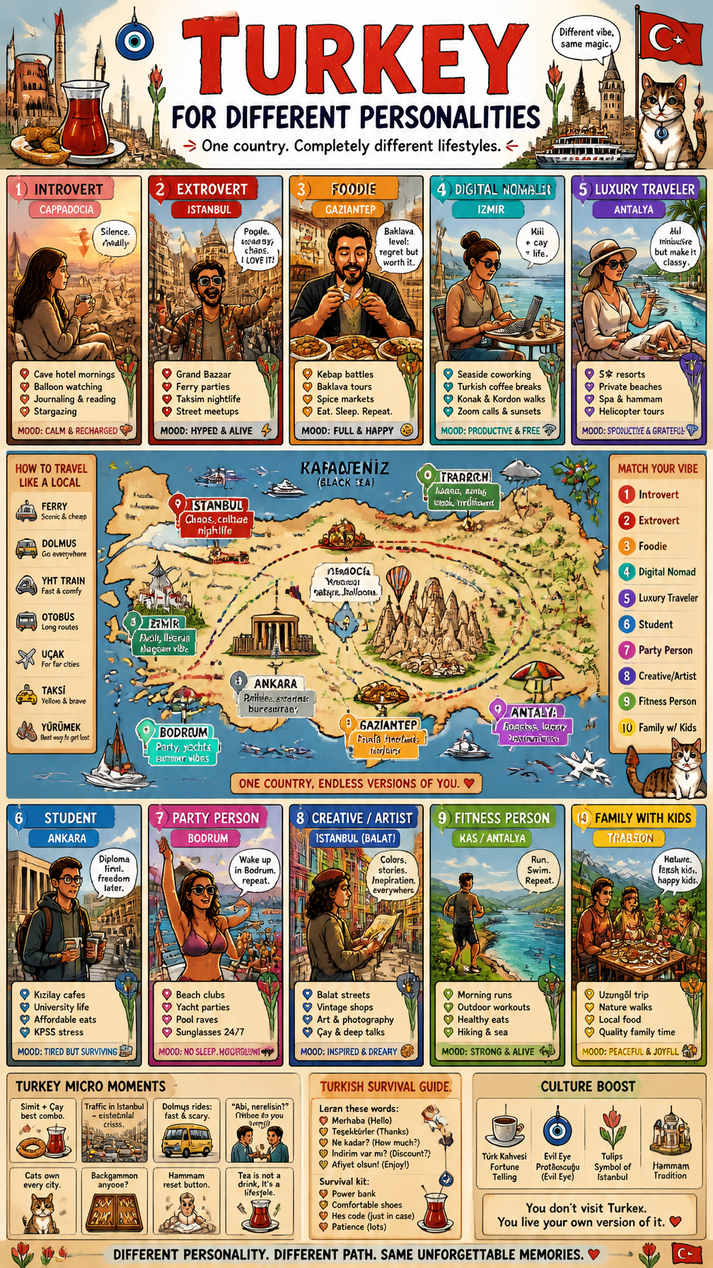 Póster infográfico cómico Prompt Turkeythis