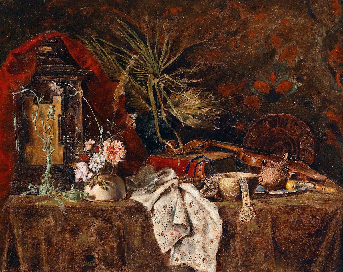 Antiquitätenstillleben c1890