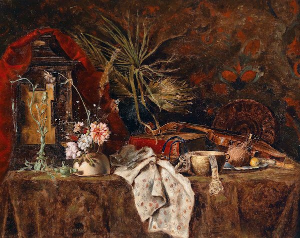Antiquitätenstillleben c1890