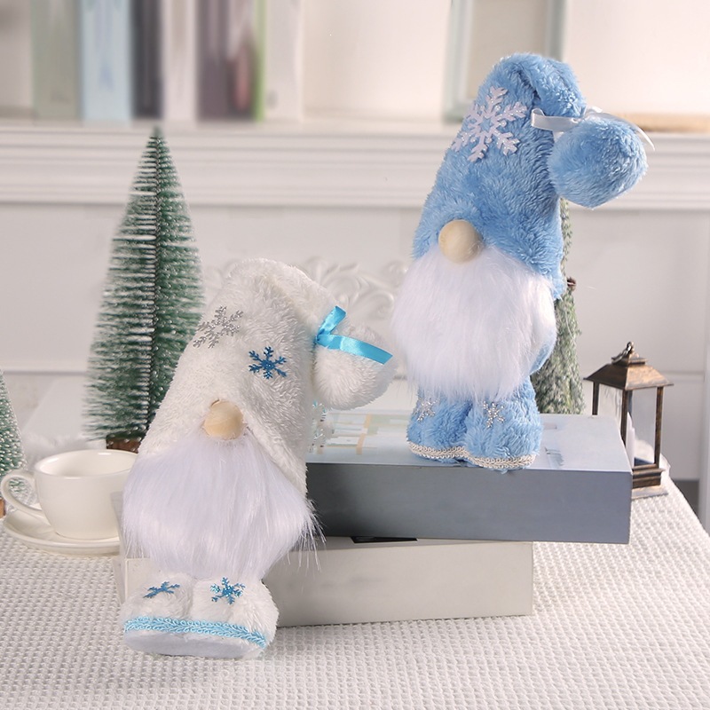 Christmas gnome figure with snowflake design