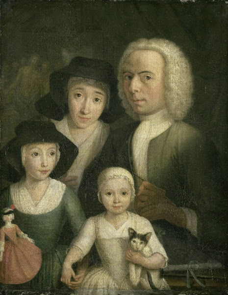 Self Portrait with his Wife Sanneke van Bommel and their two Children 1761   178