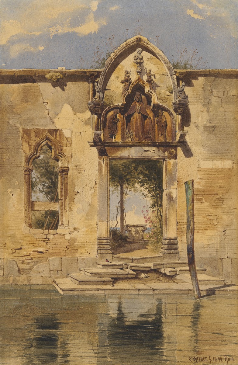 The Portal of the Madonna della Misericordia from the Canal 1844