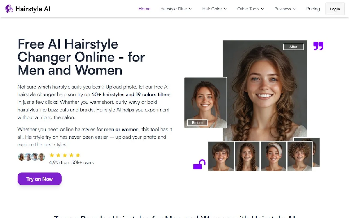 Captura de hair-style.ai