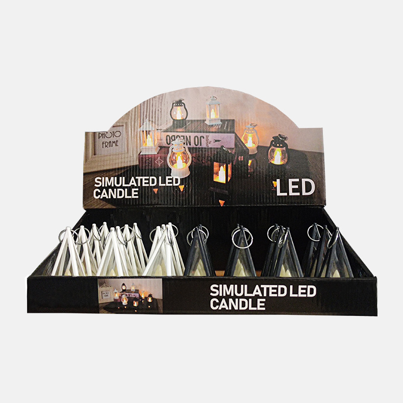Decorative LED lantern in triangular design for festive occasions