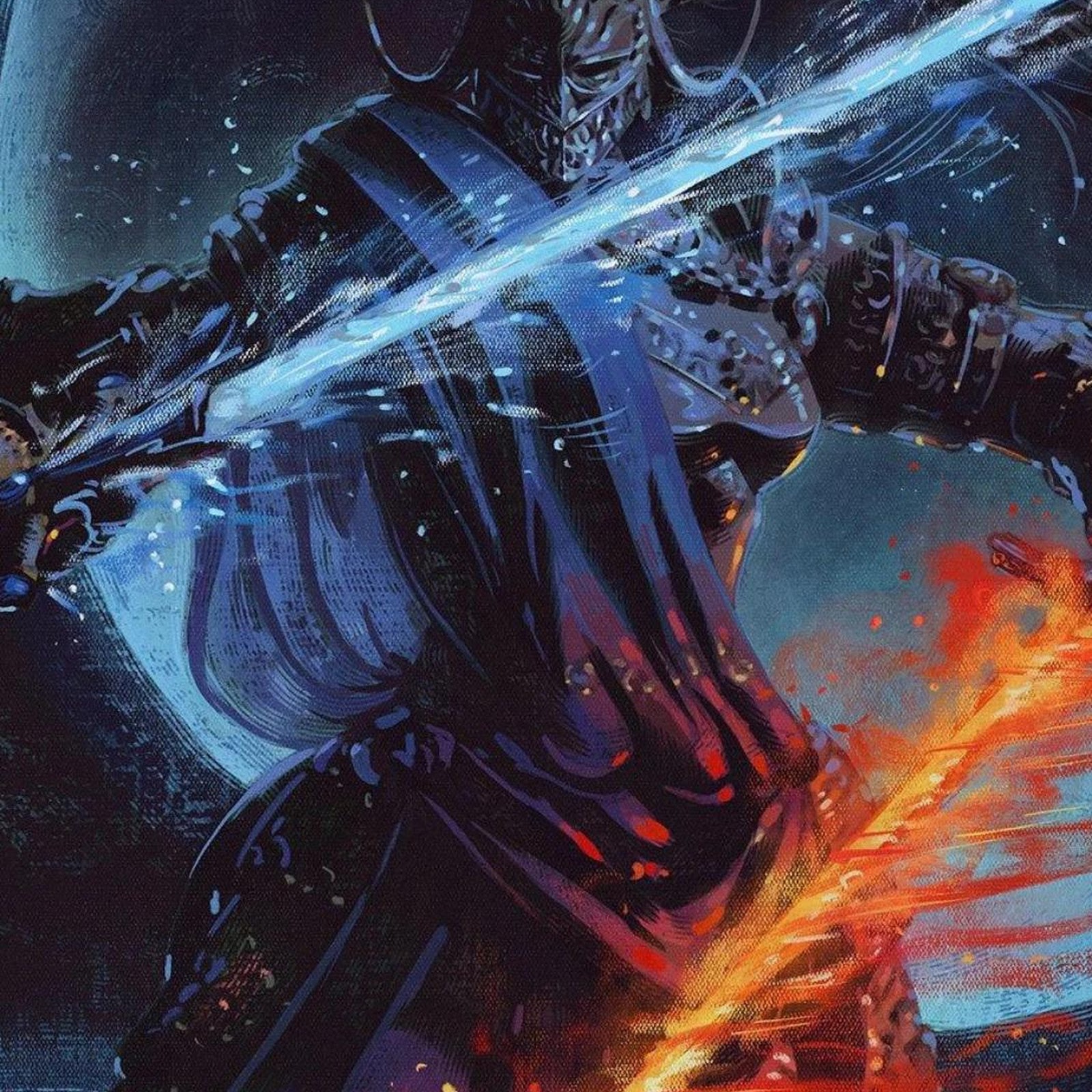 Download Dual Wielding Dark Fantasy Knight Full HD iPhone